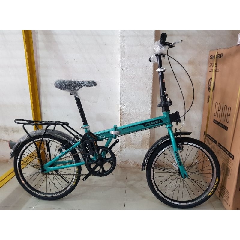 Sepeda Lipat 20 inch ATLANTIS ( WARNA HIJAU TOSCA )