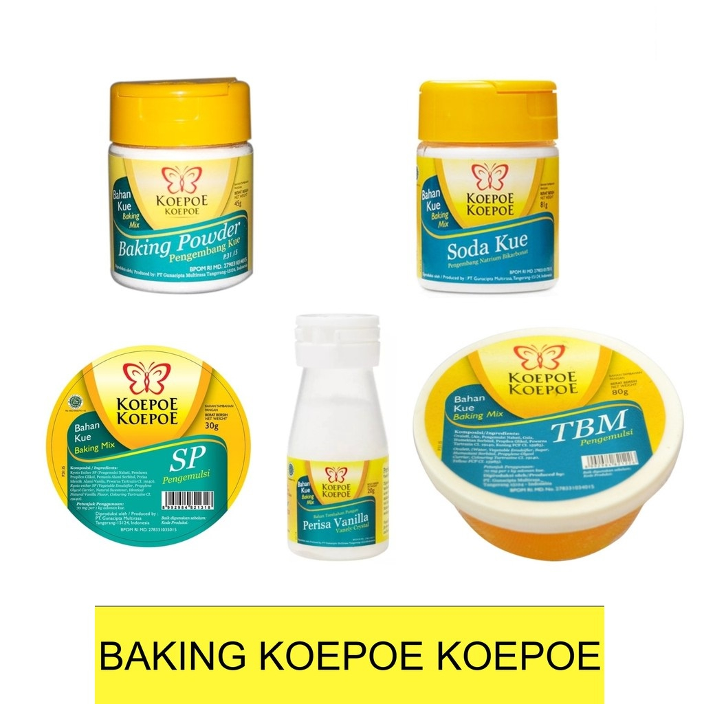 

KOEPOE KOEPOE KUPU KUPU BAKING POWDER 136GR BAKING POWDER 45GR CREAM OF TAR TAR OVALET B OVALET K 30GR PASTA VANILIE 60ML SODA KUE 178GR SODA KUE 81GR SP B TBM VANILIE VX VANILA CREAM OF TAR TAR