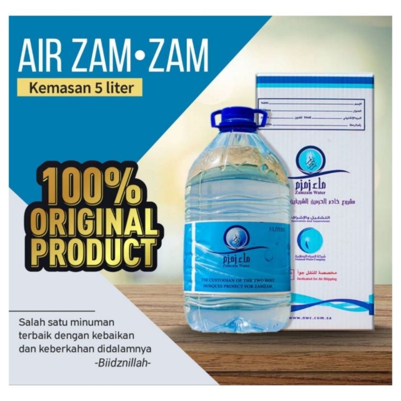 

Air ZAM ZAM 5 liter 1 Galon Original