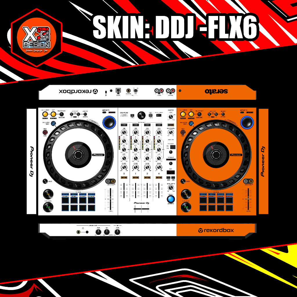 SKINZ PIONEER DDJ-FLX6 ALL VARIAN COLOUR & CUSTOM