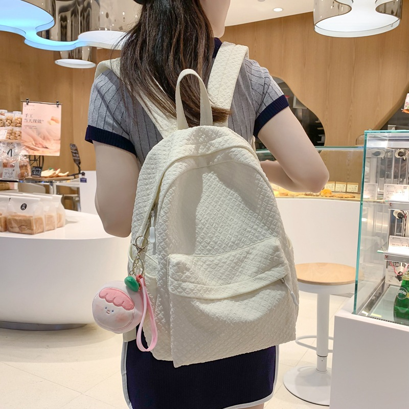 Mores Tas Ransel Laptop Wanita Pastel Kalia Korean Nilon backpack Import polos Tas sekolah laptop lucu kuliah remaja