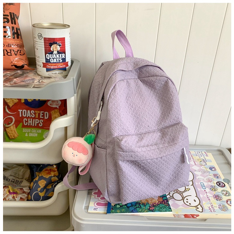 Mores Tas Ransel Laptop Wanita Pastel Kalia Korean Nilon backpack Import polos Tas sekolah laptop lucu kuliah remaja