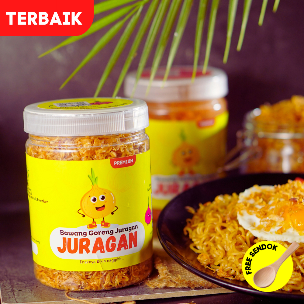 

Bawang Goreng Asli JURAGAN BAWANG Kriuk Original Free Ongkir Free Sendok Bisa COD