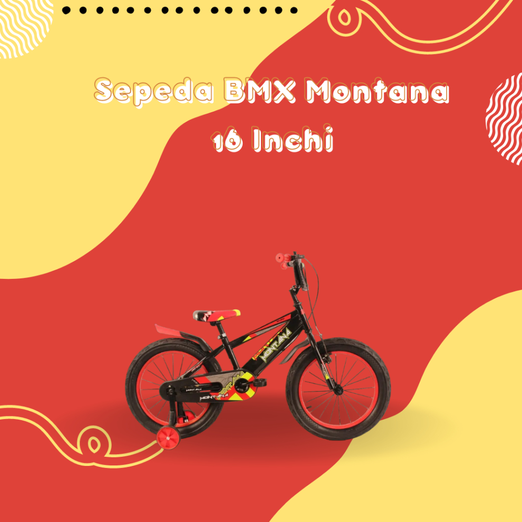 Sepeda Anak BMX Montana Cowok 16 inchi