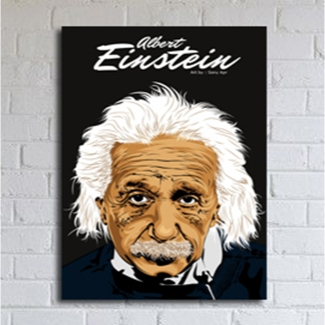Poster Dinding Albert Einstein Art