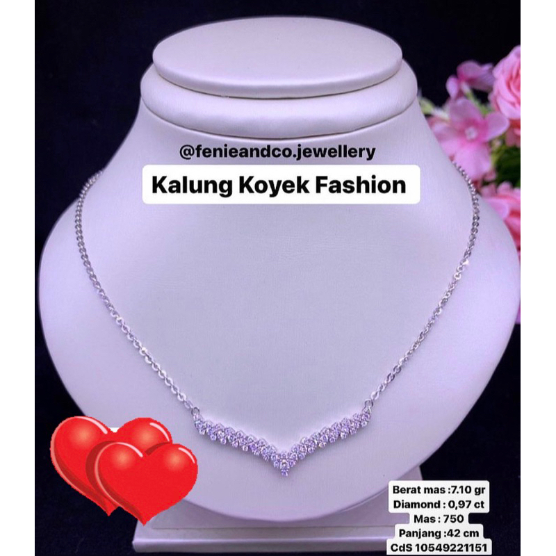kalung berlian Eropa model fj