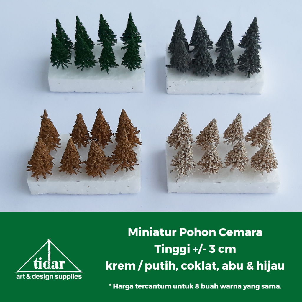 

[MR] HR - Miniatur Pohon Cemara Tinggi 3 cm - Maket Tanaman Pinus