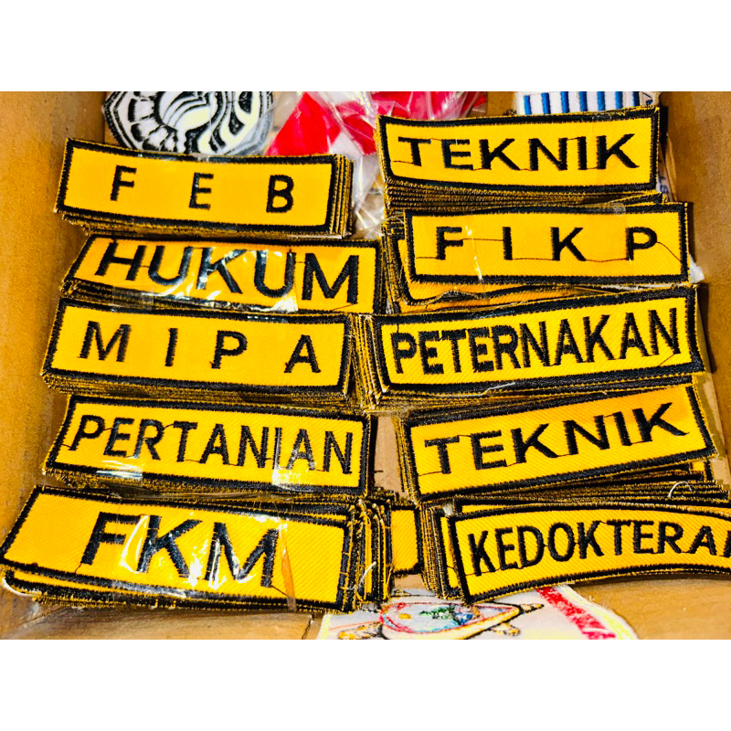 PAPAN NAMA BORDIR / PAPAN NAMA FAKULTAS UNHAS / LAMBANG FAKULTAS UNHAS