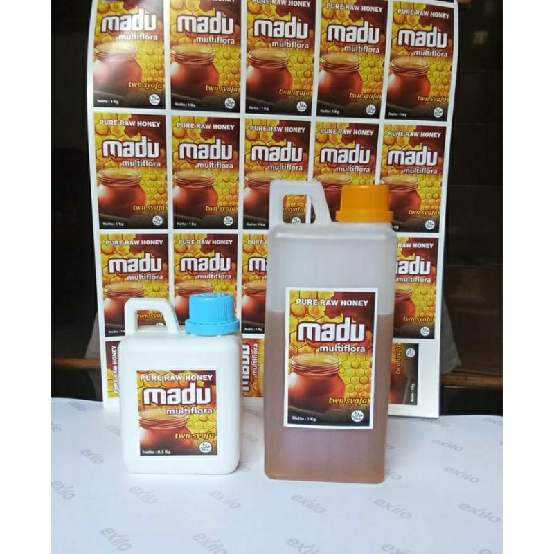

Madu Multiflora 1kg. Madu murni asli 100% Pure Raw Honey. twn syafa