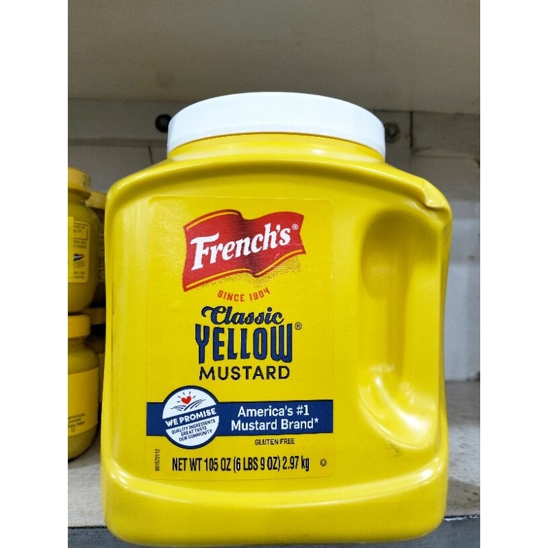

french yellow mustard 2.97kg impor