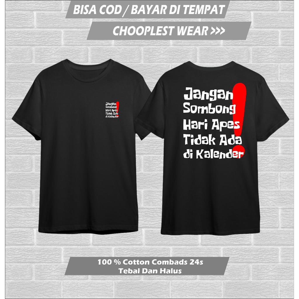 KAOS HARI APES TIDAK ADA DI KALENDER