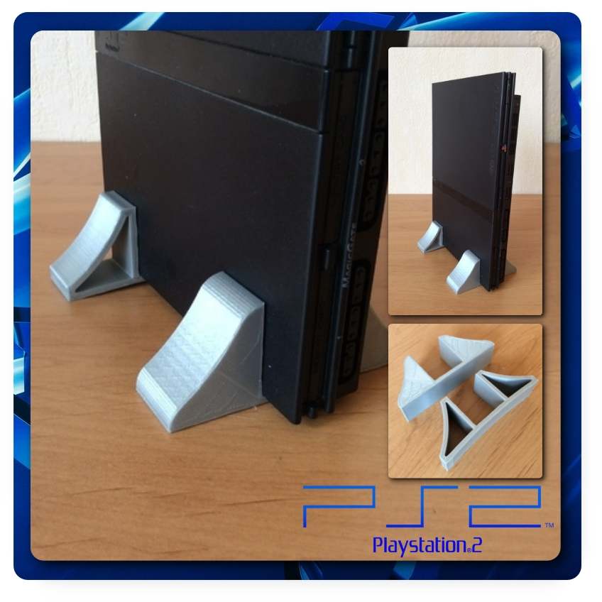 Vertical STAND PS2 SLIM | Dudukan Meja Berdiri Play Station 2 PS2 SLIM STAND