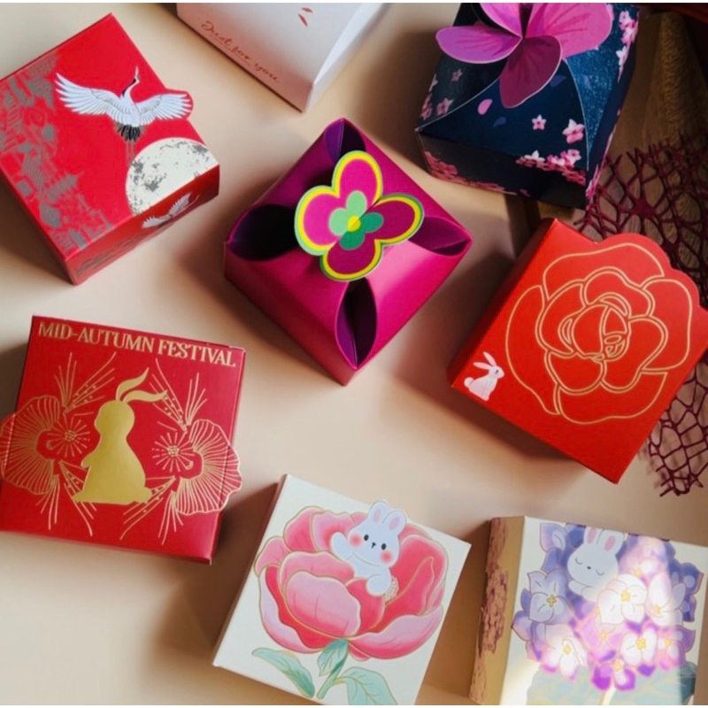 

Kotak Mooncake Satuan 10cm K91 dus Kue Bulan| Box| Packaging