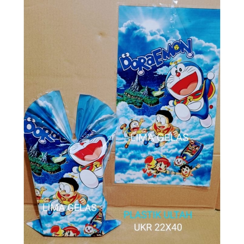 

Plastik Snack Ulang Tahun DORAEMON / Plastik Karakter / Plastik Opp isi 10