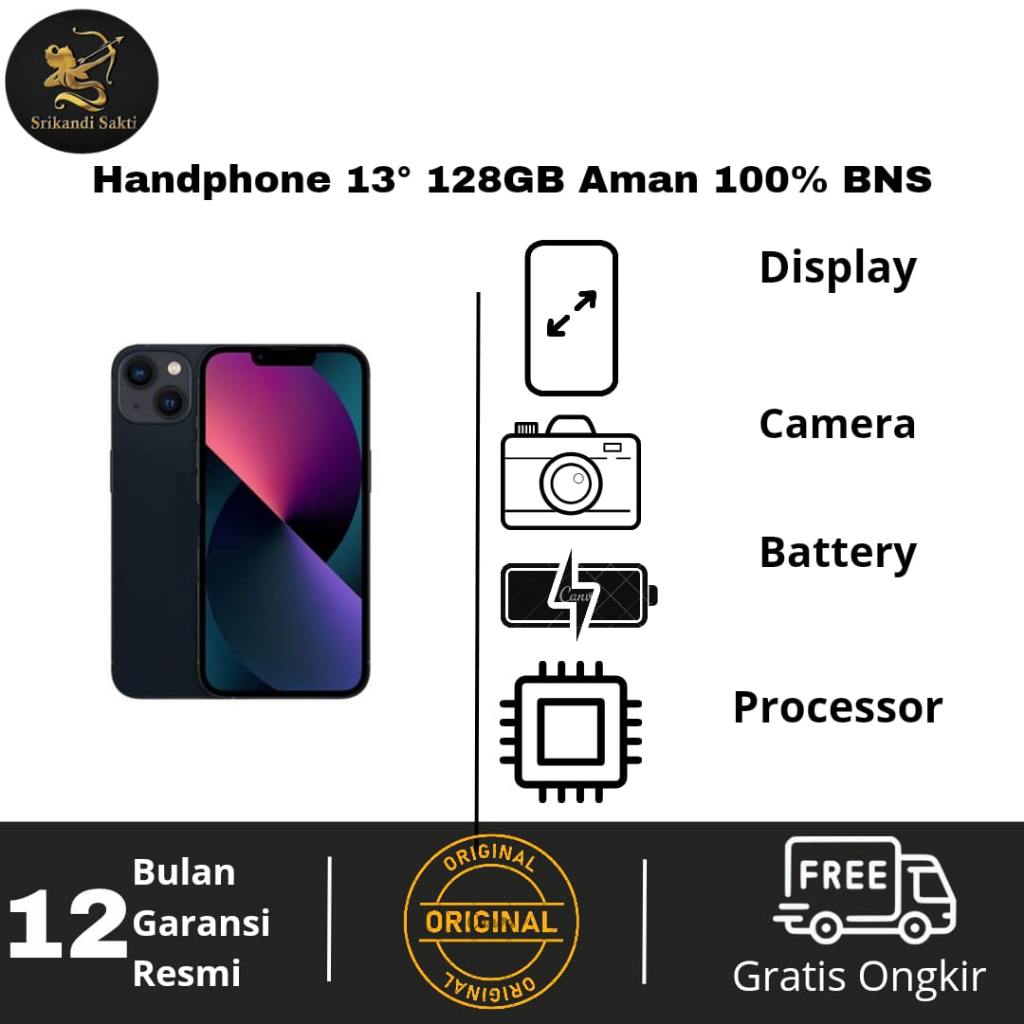 IPhone 13 128GB Garansi Resmi