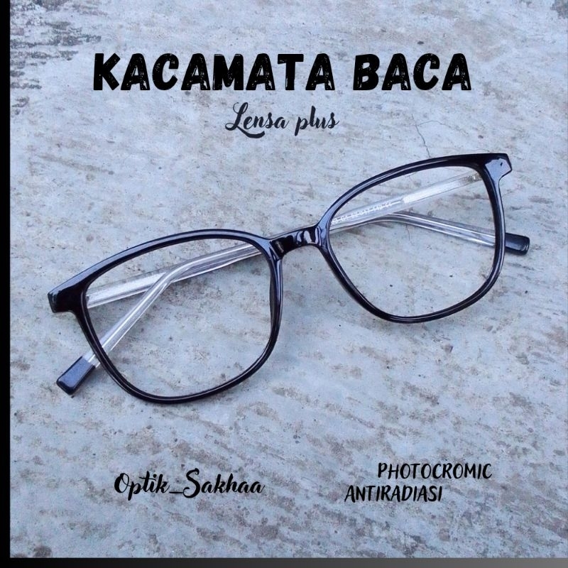 Kacamata Plus Baca Dan Jalan Wanita Kekinian Photocromic Antiradiasi