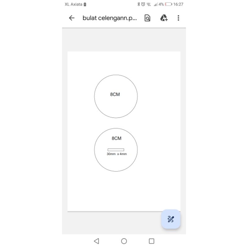 

pisau pond bulat 8cm 2pcs