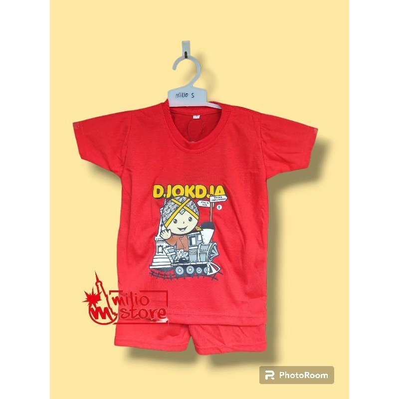 SETELAN KAOS JOGJA ANAK LAKI LAKI PEREMPUAN BAJU ANAK MALIOBORO MOTIF TERBARU