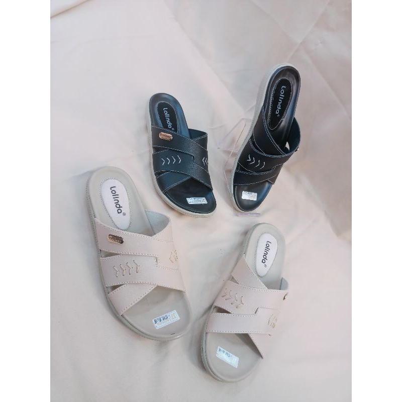 Selop lolinda/Sandal selop wanita kekinian/Sandal wanita lolinda HSM 806