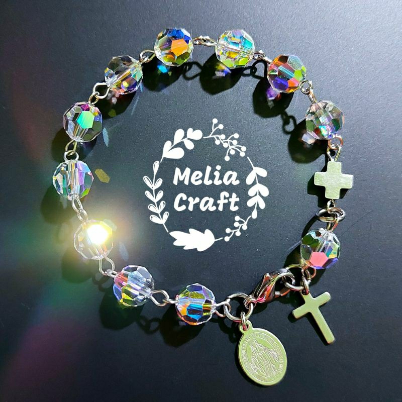 Gelang Rosario Kristal Swarovski Anti Karat