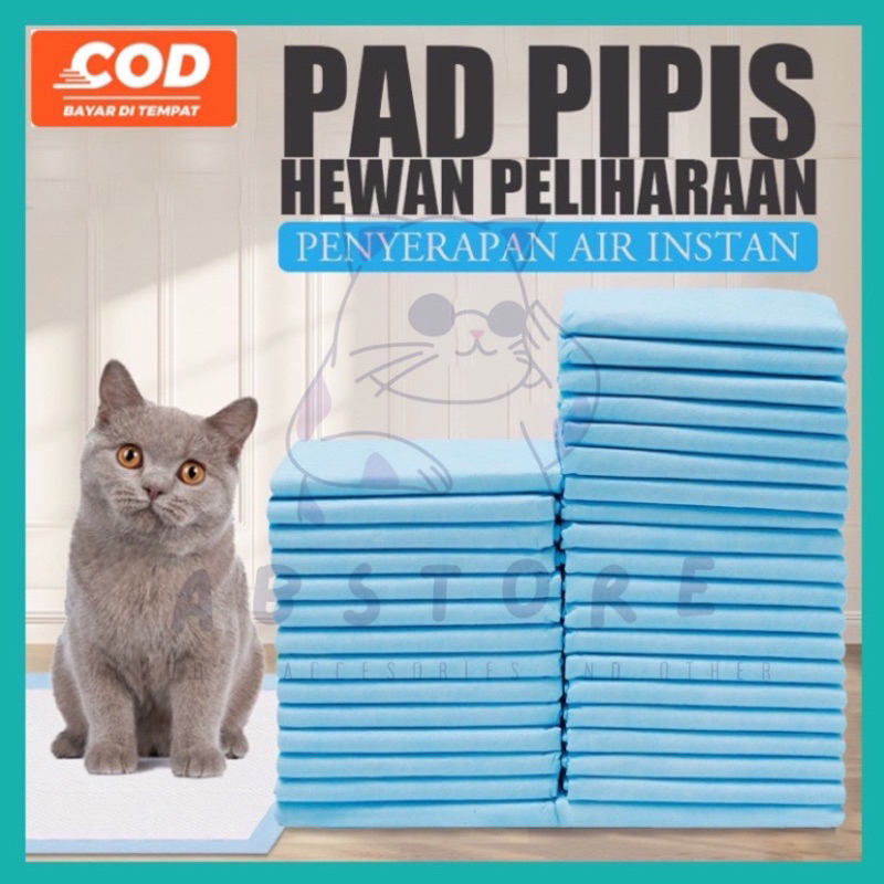 PET UNDERPAD Kucing Pampers Popok Kucing Anjing Kelinci GuinePig Marmut 60x90 Alas Pipis Kucing Alas