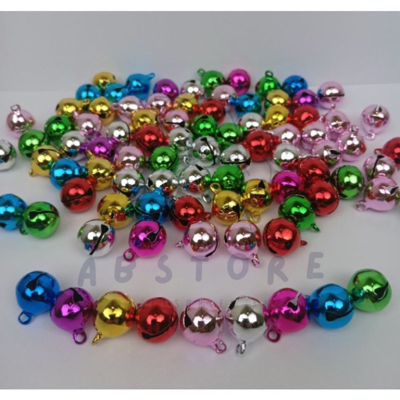 Lonceng 10mm Eceran Grosir - Lonceng Warna Warni - Lonceng Kucing 10mm