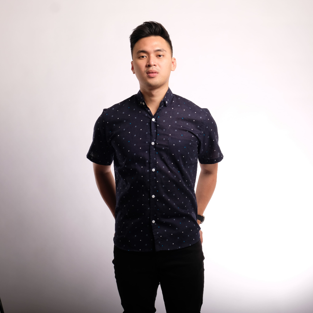 KYBOST VERTUCCI Kemeja Pria Mens Lengan Pendek Motif VTC036