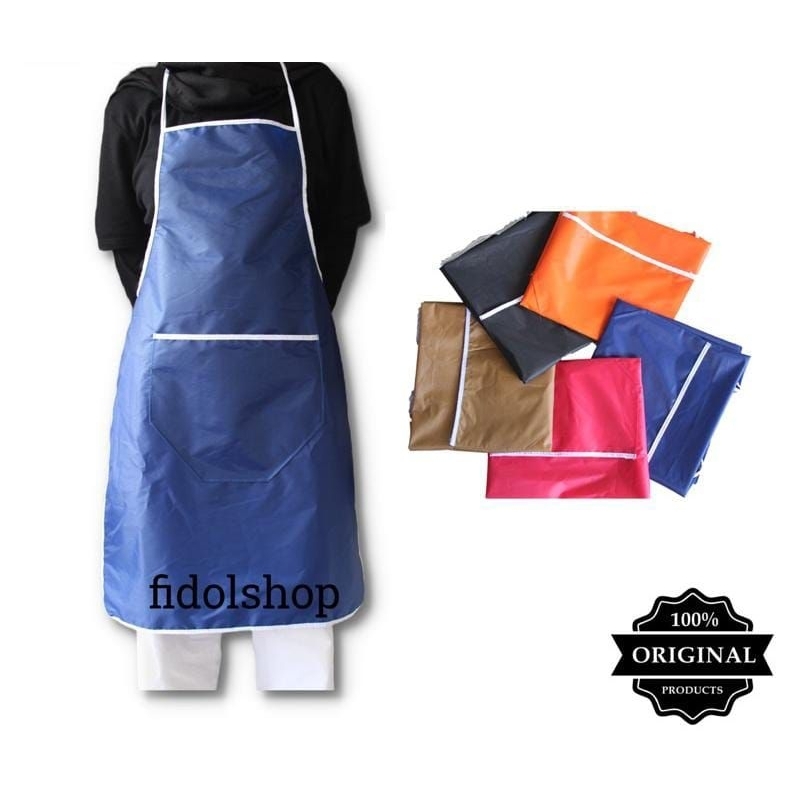 Celemek Masak Polos Dewasa waterproof