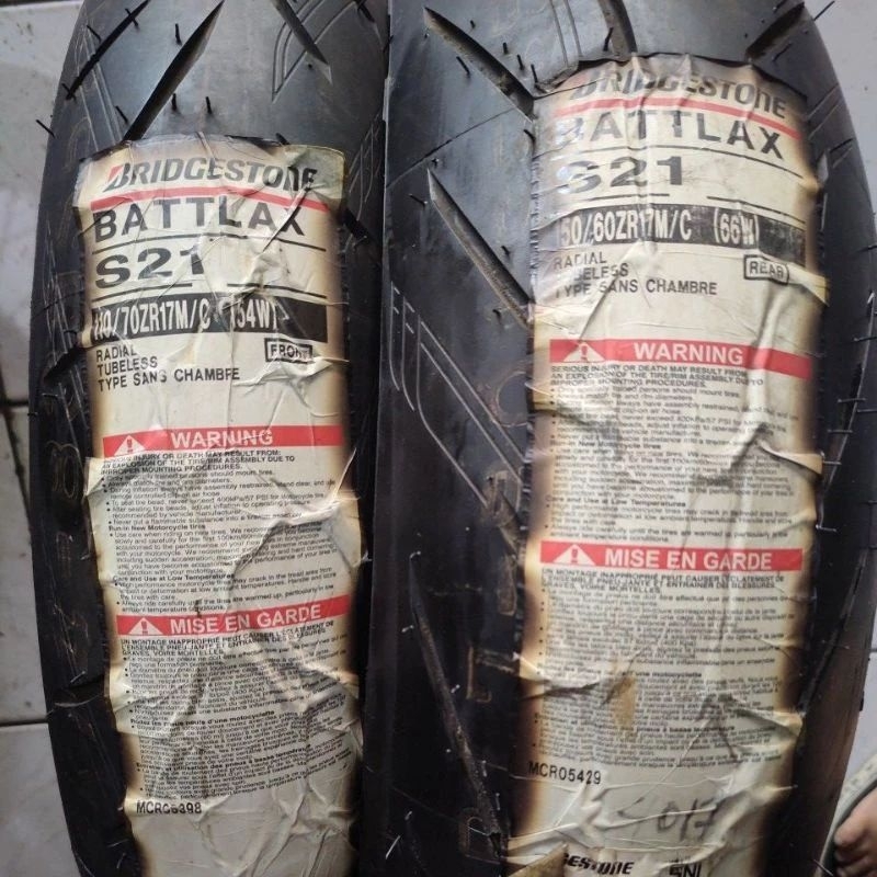 Ban luar battlax S21 ukuran 150/60-17 tubeless