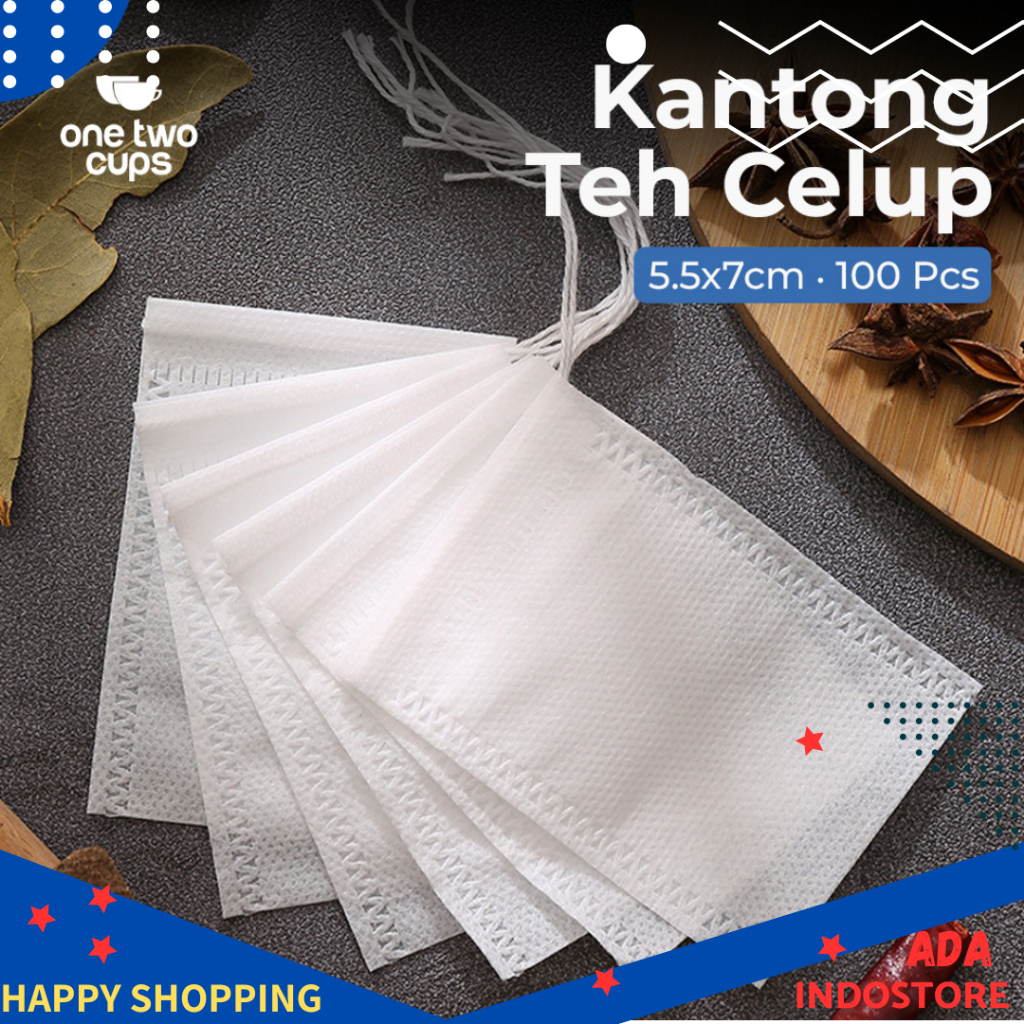 

Kantong Teh Celup Kosong Teabag 5.5x7cm 100 PCS