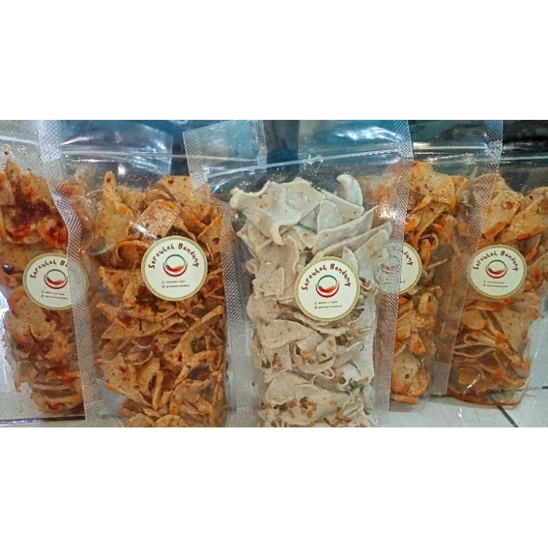

Basreng Pedas Daun jeruk