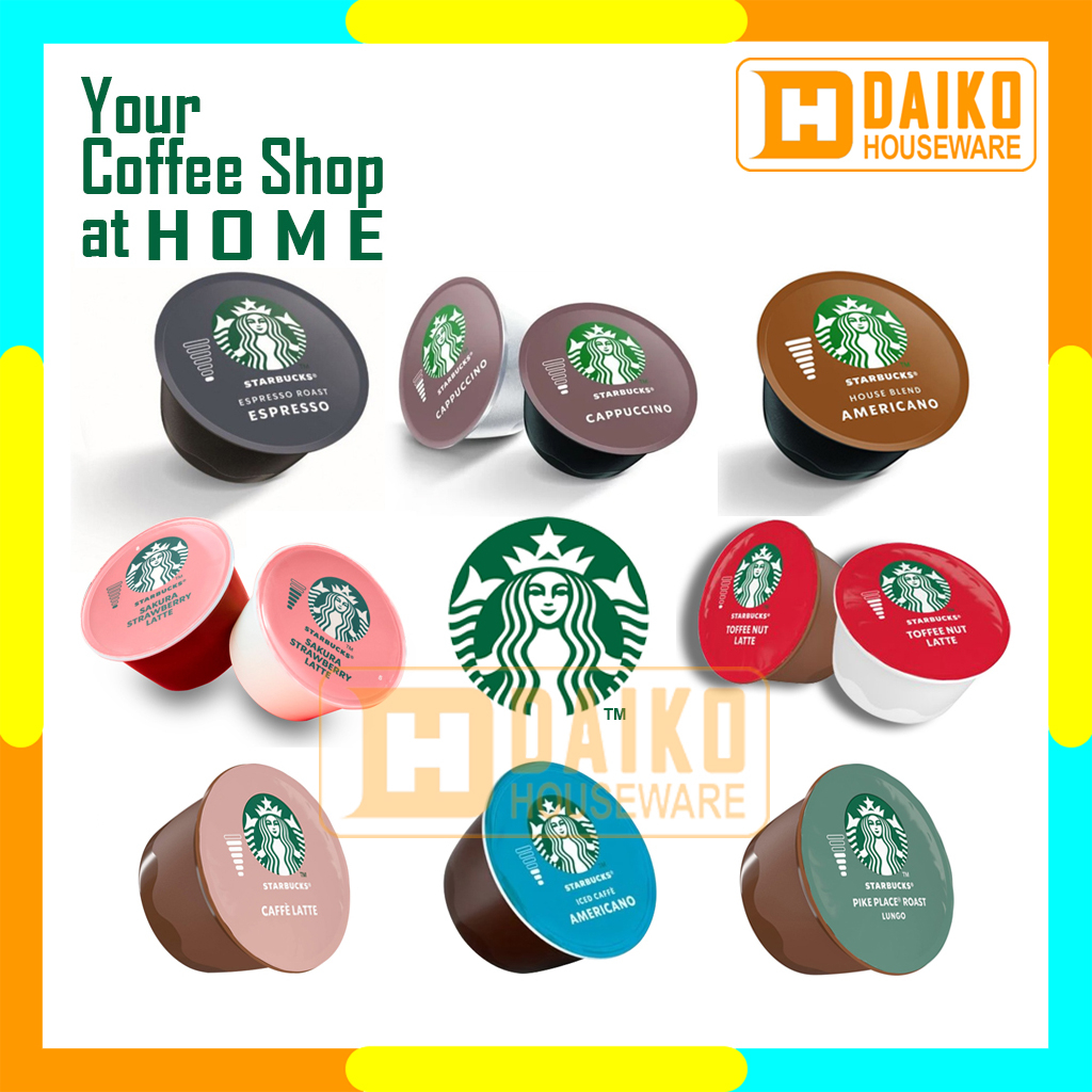 

Capsule Starbucks by NDG Nescafe Dolce Gusto Eceran All Varian Rasa - Kopi Kapsul Ecer Satuan Original Nestle