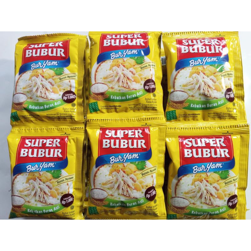 

SUPER BUBUR - Super Bubur Buryam rasa Ayam isi 10 sachet @22g