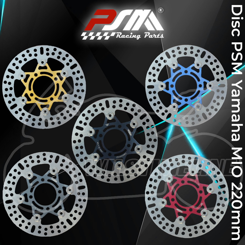 Piringan/ Disc Cakram PSM Titanium 220mm untuk Yamaha MIO/ MIO Smile