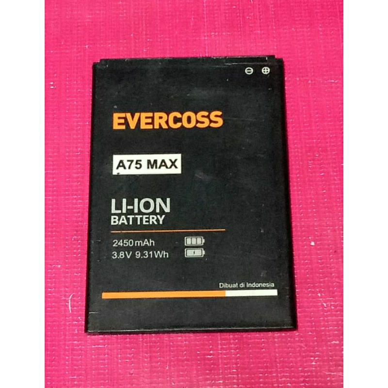 Baterai Bekas Evercoss A75 Max