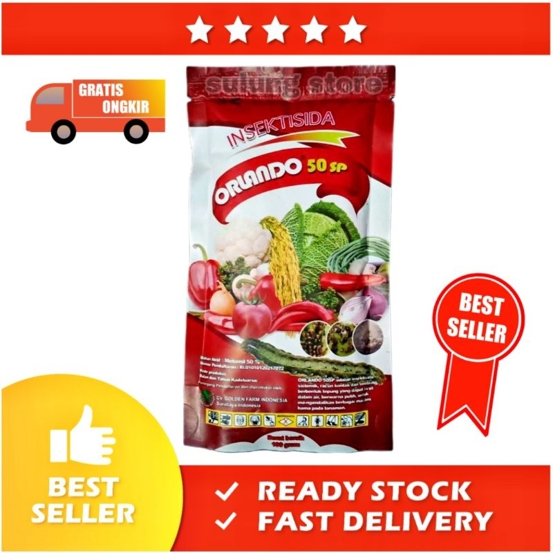 INSEKTISIDA SISTEMIK ORLANDO 50 SP  BASMI HAMA ULAT KLAPER PADA TANAMAN SAYUR
