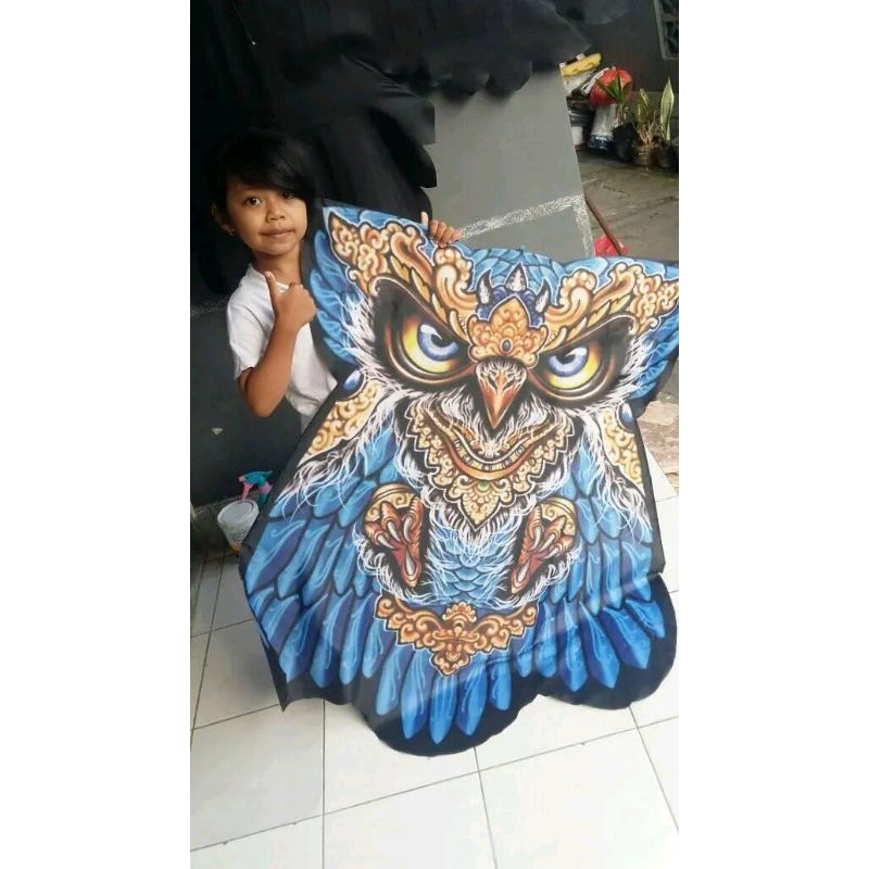 layangan clepuk kain print bisa di lipat