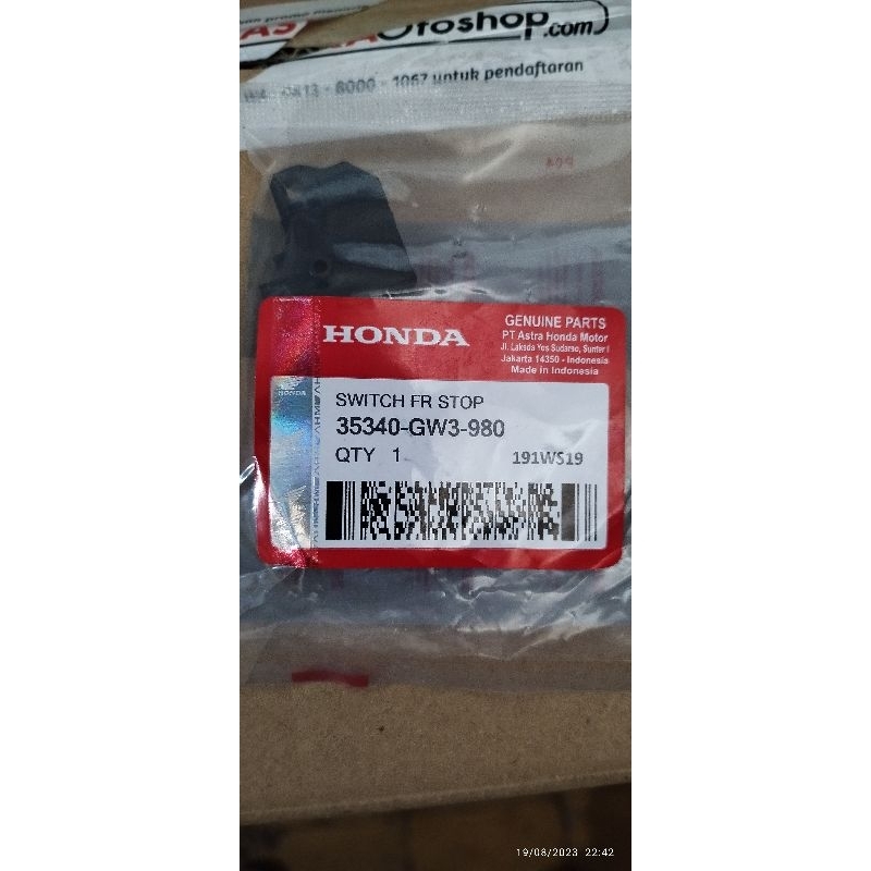 switch rem depan beat