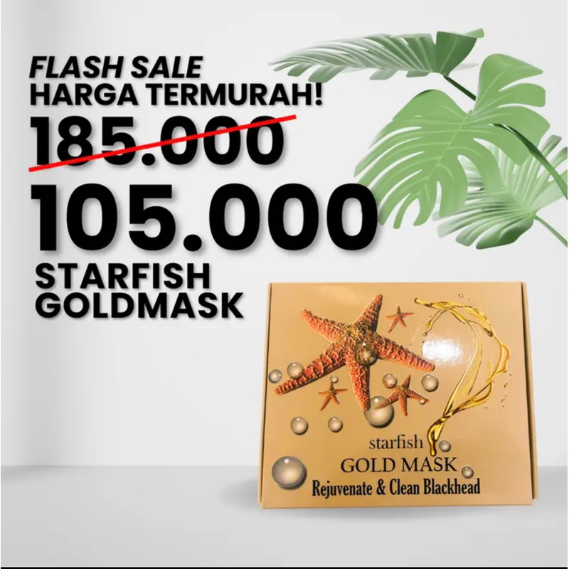 [BISA COD] TERMURAH ORIGINAL Dabe Beaute StarFish Gold Mask // Masker Dabebeaute