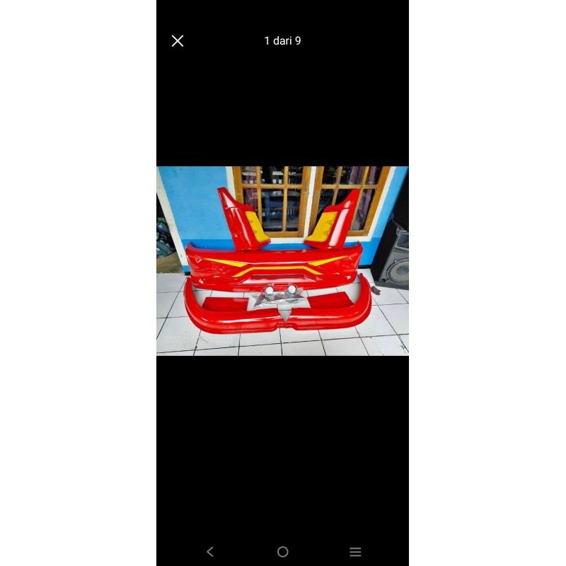 bemper jetbus plus lampunya+pipi+slebor bisa buat canter, ragasa, dyna, elf, nmr