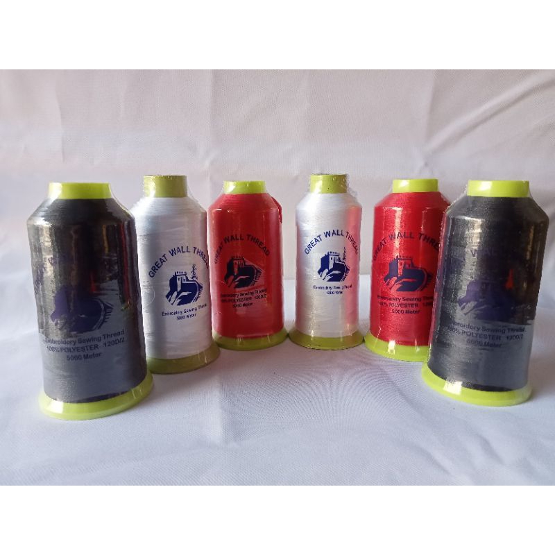 benang bordir great wall