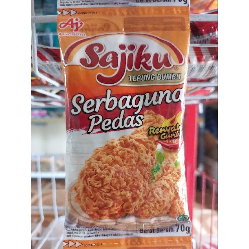 

SAJIKU TEPUNG BUMBU SERBAGUNA DAN SERBAGUNA PEDAS SACHET