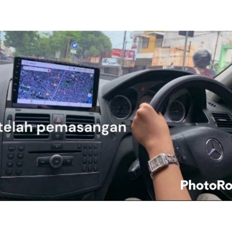 frame panel benz c class w204 9 inchi android 2007 up