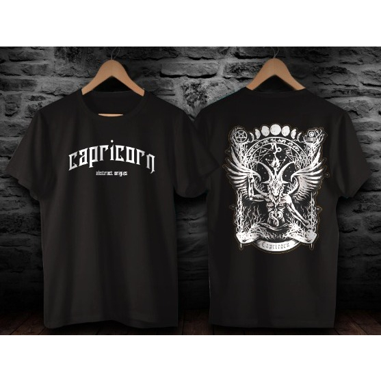 KAOS PRIA/KATUN COMBAD/ capricorn UNISEX MOTIF LOGO/BANGAU MELAYANG/KAOS JEPANG/PAKAIAN PRIA/BAJU DI