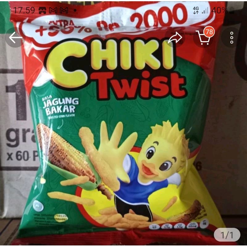 

Cheetos Jagung Bakar Renteng / Chiki Twist 2000