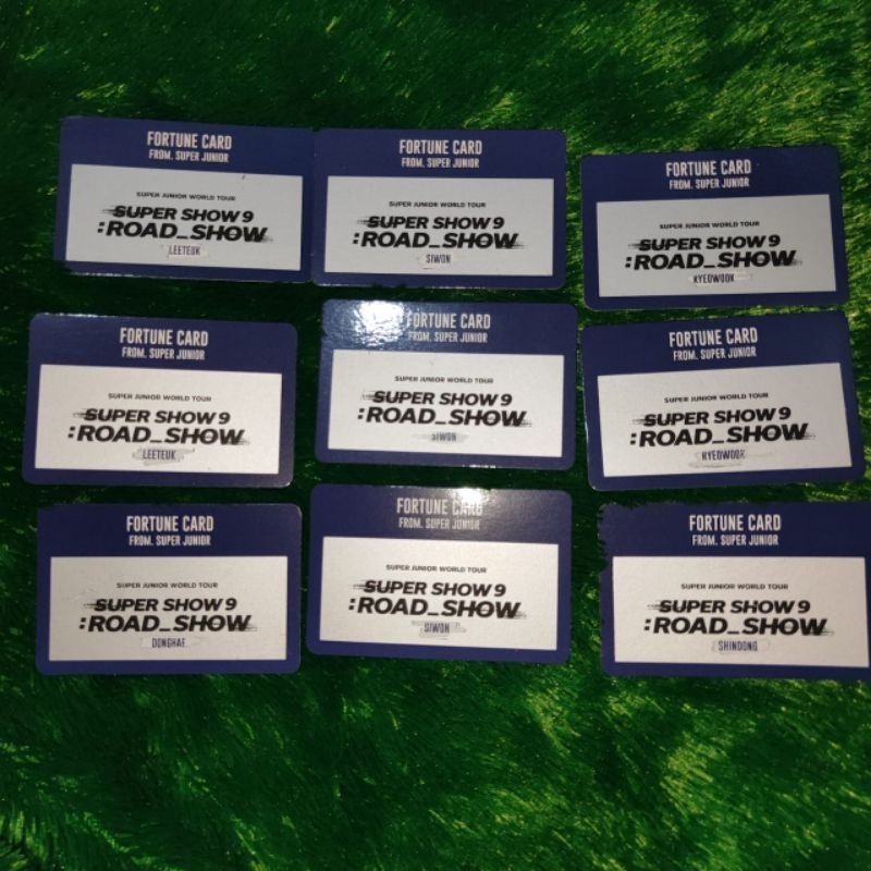 READY SUPER JUNIOR PHOTOCARD FORTUNE CARD SS9 ENCORE