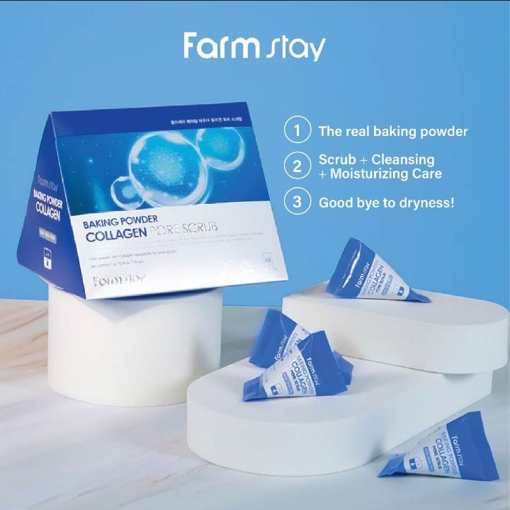 Farm Stay Baking Powder Collagen Pore Scrub
