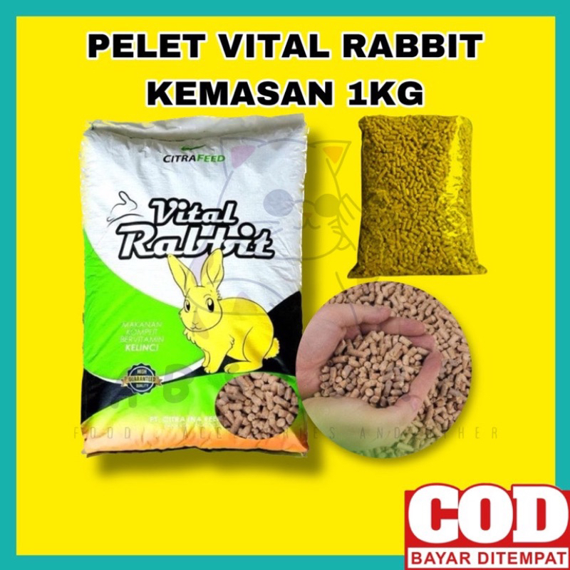 Pelet Kelinci Vital Rabbit CitraFeed 1kg Makanan Kelinci Vital Rabbit Pakan Kelinci Vital Rabbit Mai