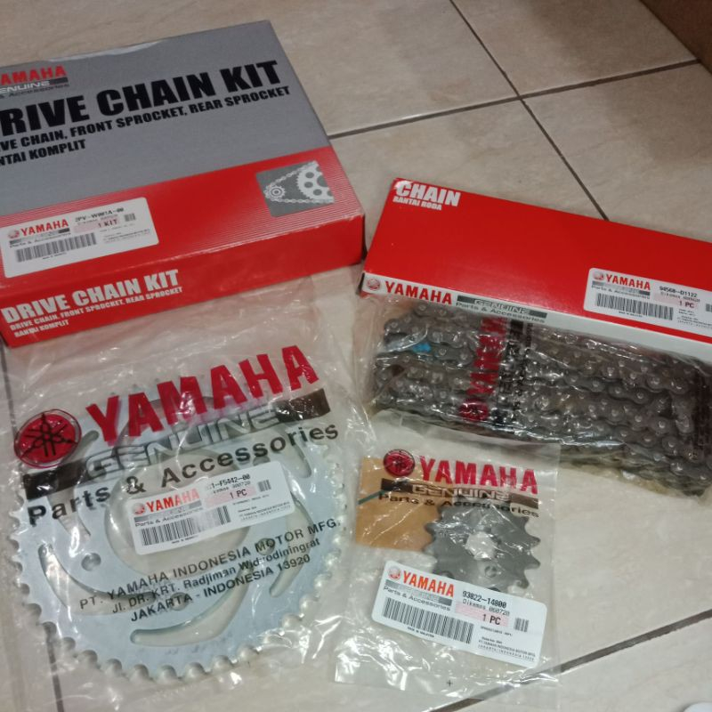 GEAR, GIR, SET / GEARSET MX KING, MX 150 (2PV) ORIGINAL YAMAHA (YGP) 100% ASLI