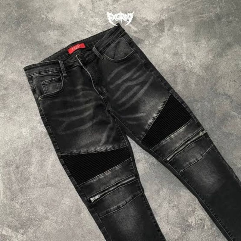 RUCAS BIKER JEANS SEASON 6 BLACK